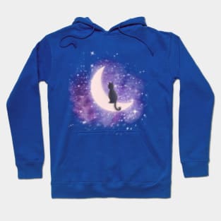 Cat and moon Hoodie